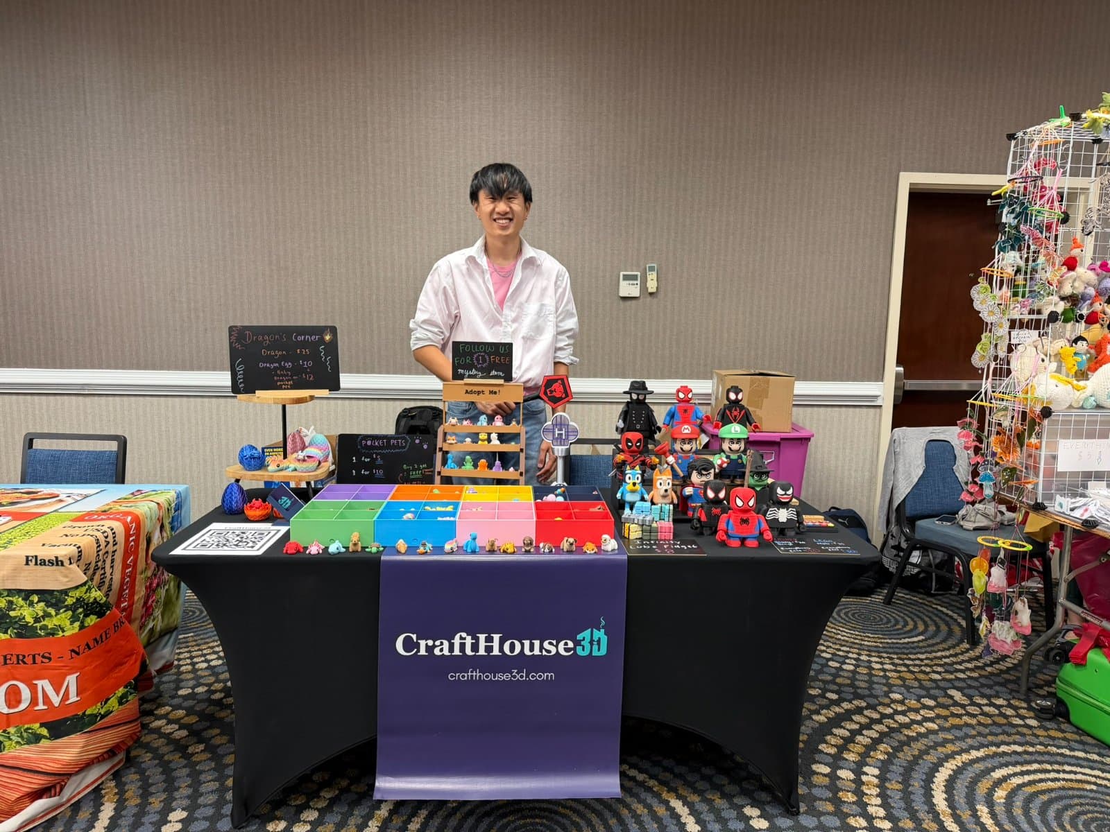 CraftHouse3D market booth